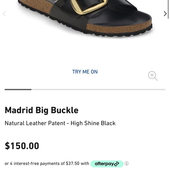 Birkenstock Black and Gold Sandals with Sleek Design - Picture 2 of 2